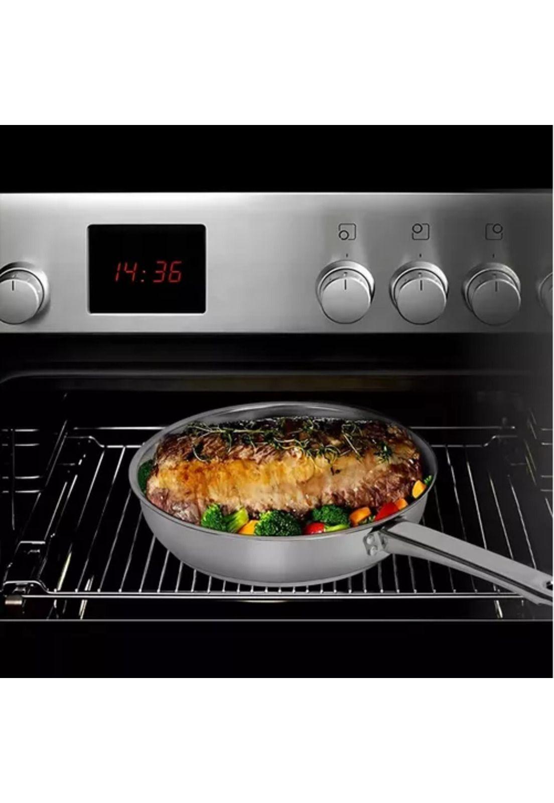 Juego de batería de 15 piezas, cocina, acero inoxidable, plateado-3