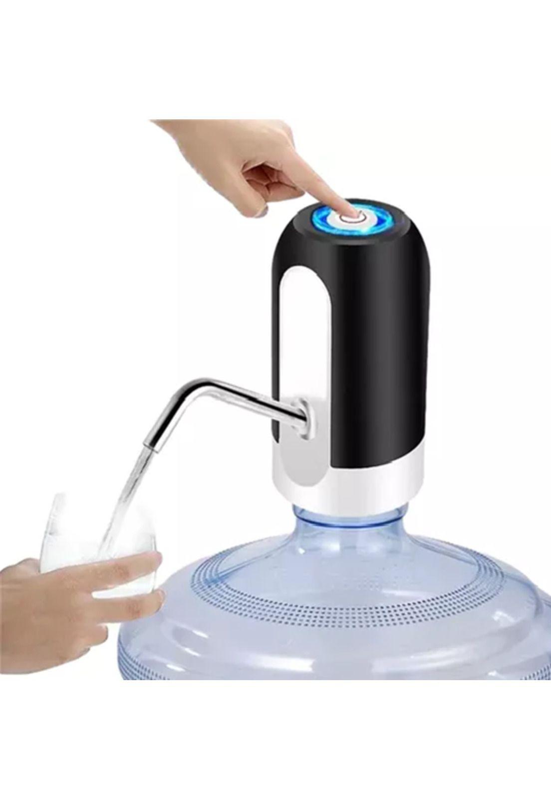Dispensador de agua automático para botellón recargable blanco y negro-2