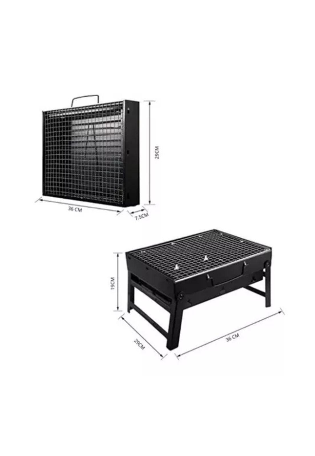 Parrilla portátil de carbón mini para asados y quinchos-2