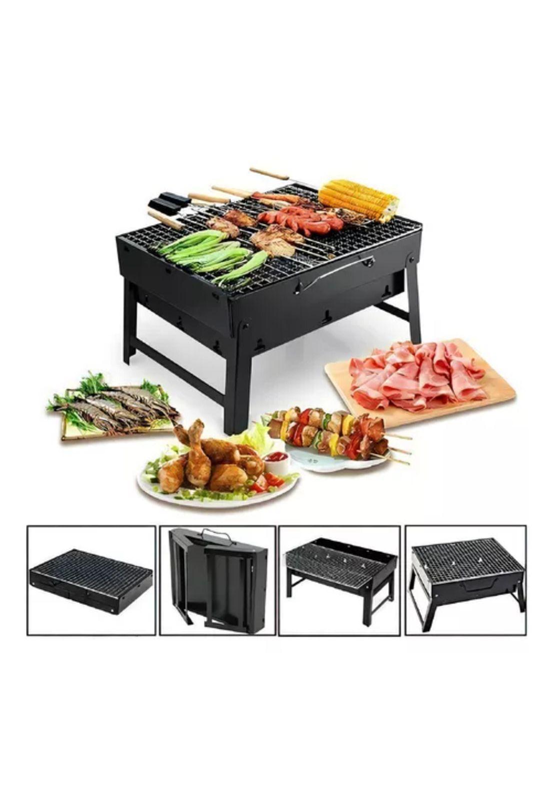 Parrilla portátil de carbón mini para asados y quinchos-3