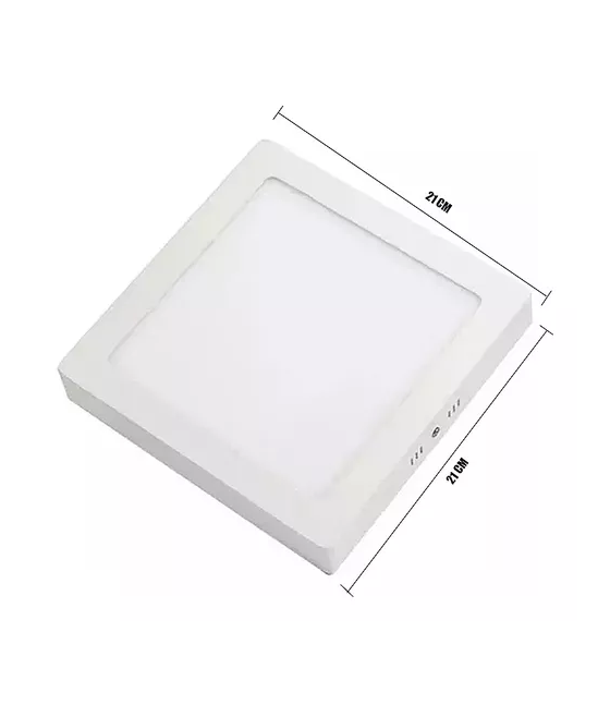 Foco led panel plafón cuadrado 18w luz fría-3