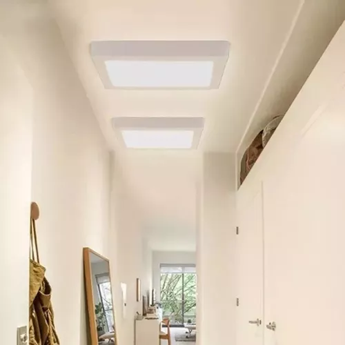 Foco led panel plafón cuadrado 18w luz fría-5