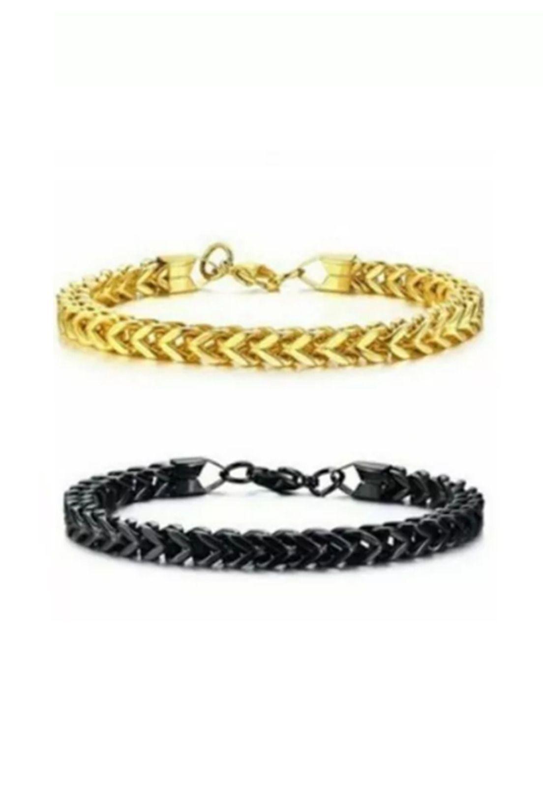 Pulsera masculina acero quirúrgico para hombre, brazalete plata-1