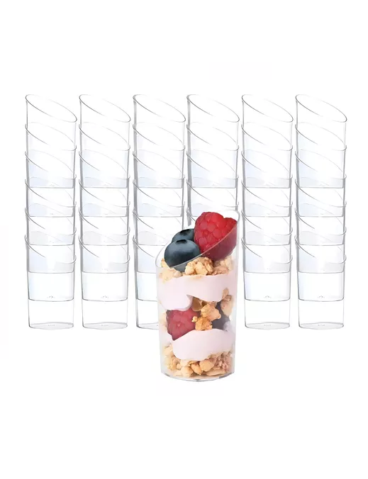 Pack 200 Vasos Plásticos Shot Postres Pocillos Desechables 60ml-2