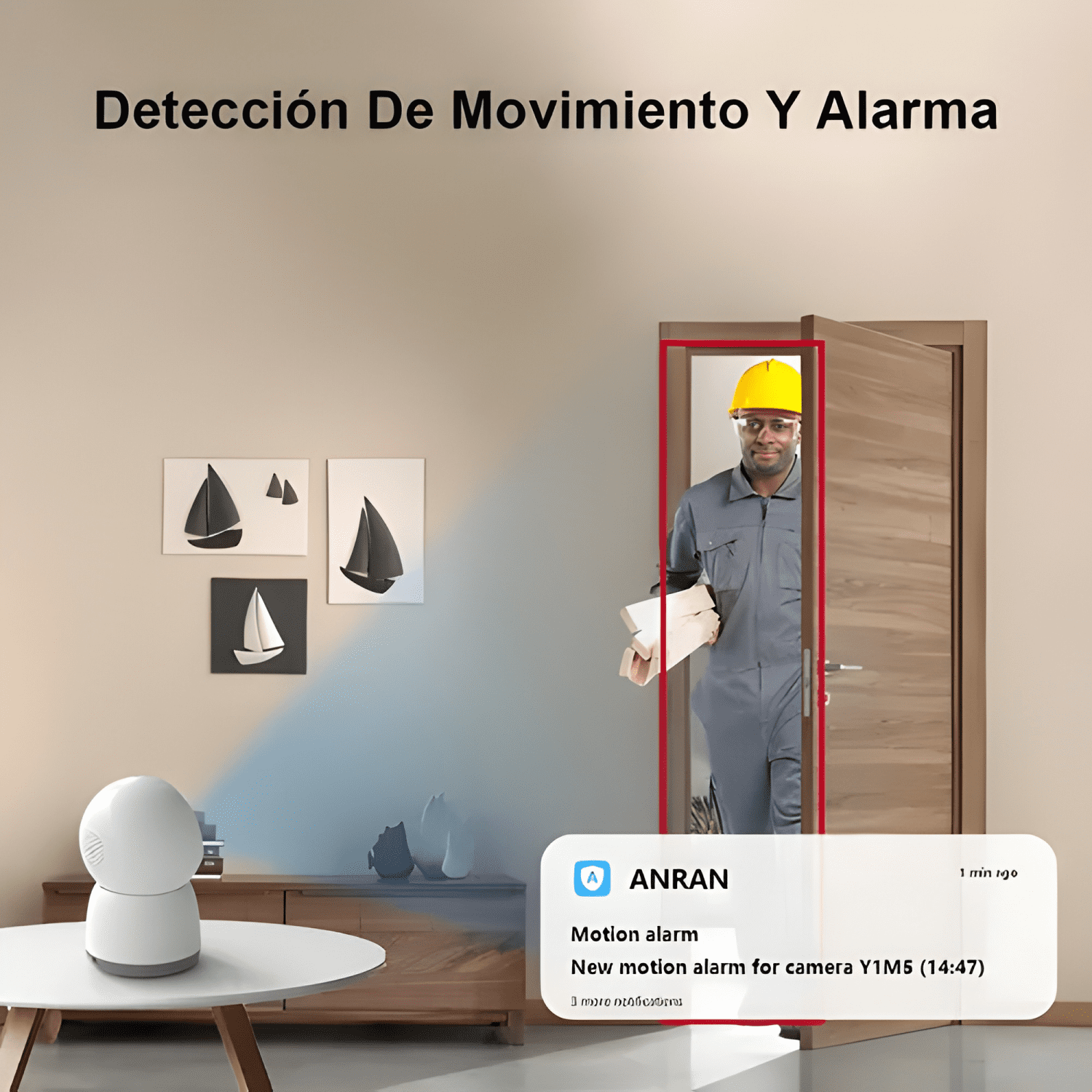 Anran Cámara de Seguridad Interior 5g Wifi Ip 360 Blanco-2