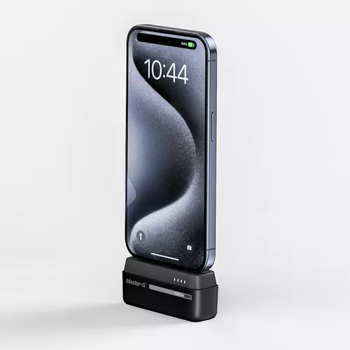 Cargador base portátil pocket 5000 mAh tipo C color celeste-3