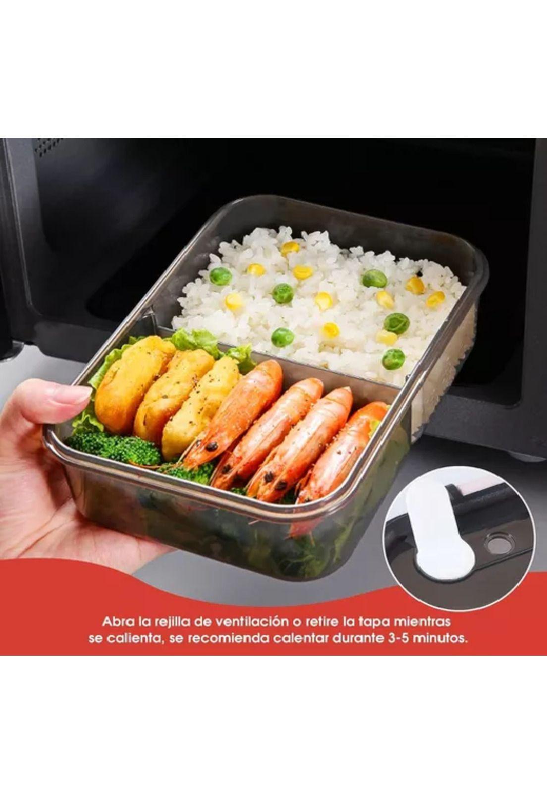 Fiambrera portátil térmica, lunch box de gran capacidad 1500 ml-6