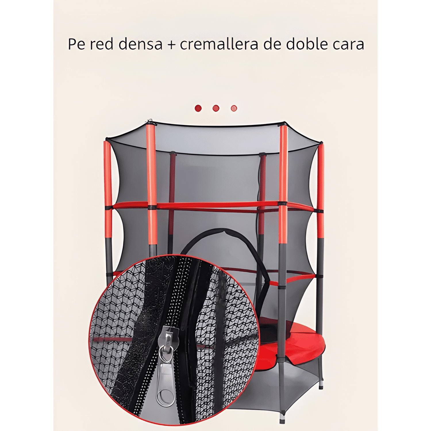 Cama elástica trampolín para niños 165 x 140 cm #3-2