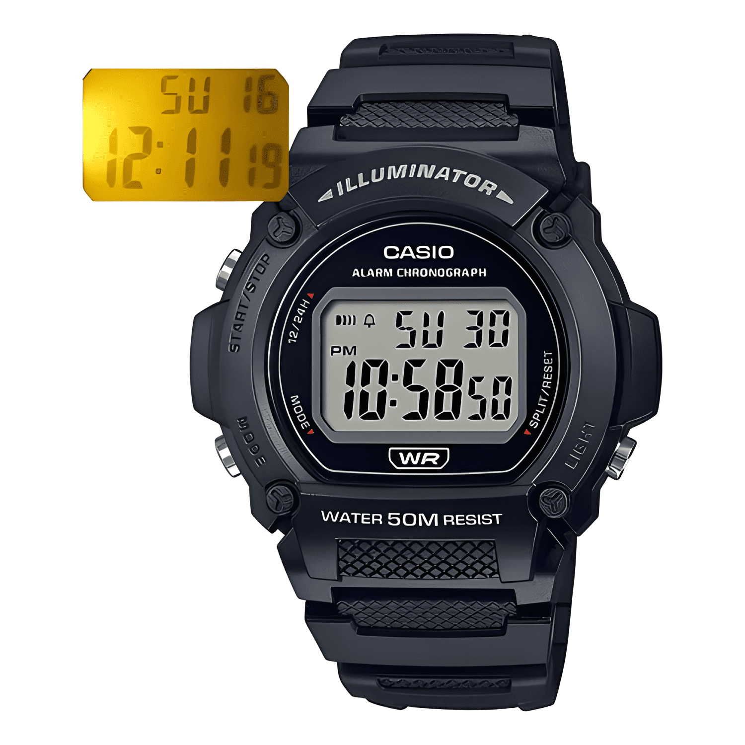 Reloj casio digital w-219h-1avdf-0