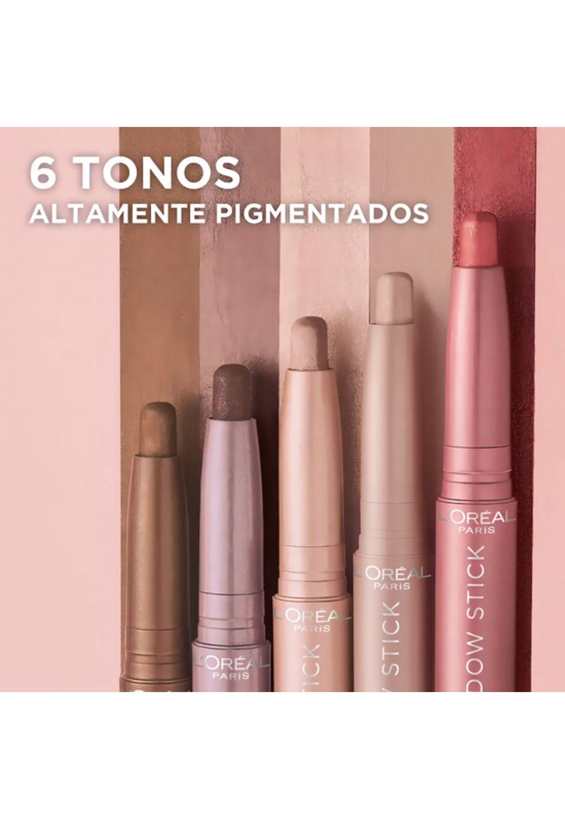 Sombra de Ojos Le Shadow Stick Cloudy Rose L'Oréal Paris-2