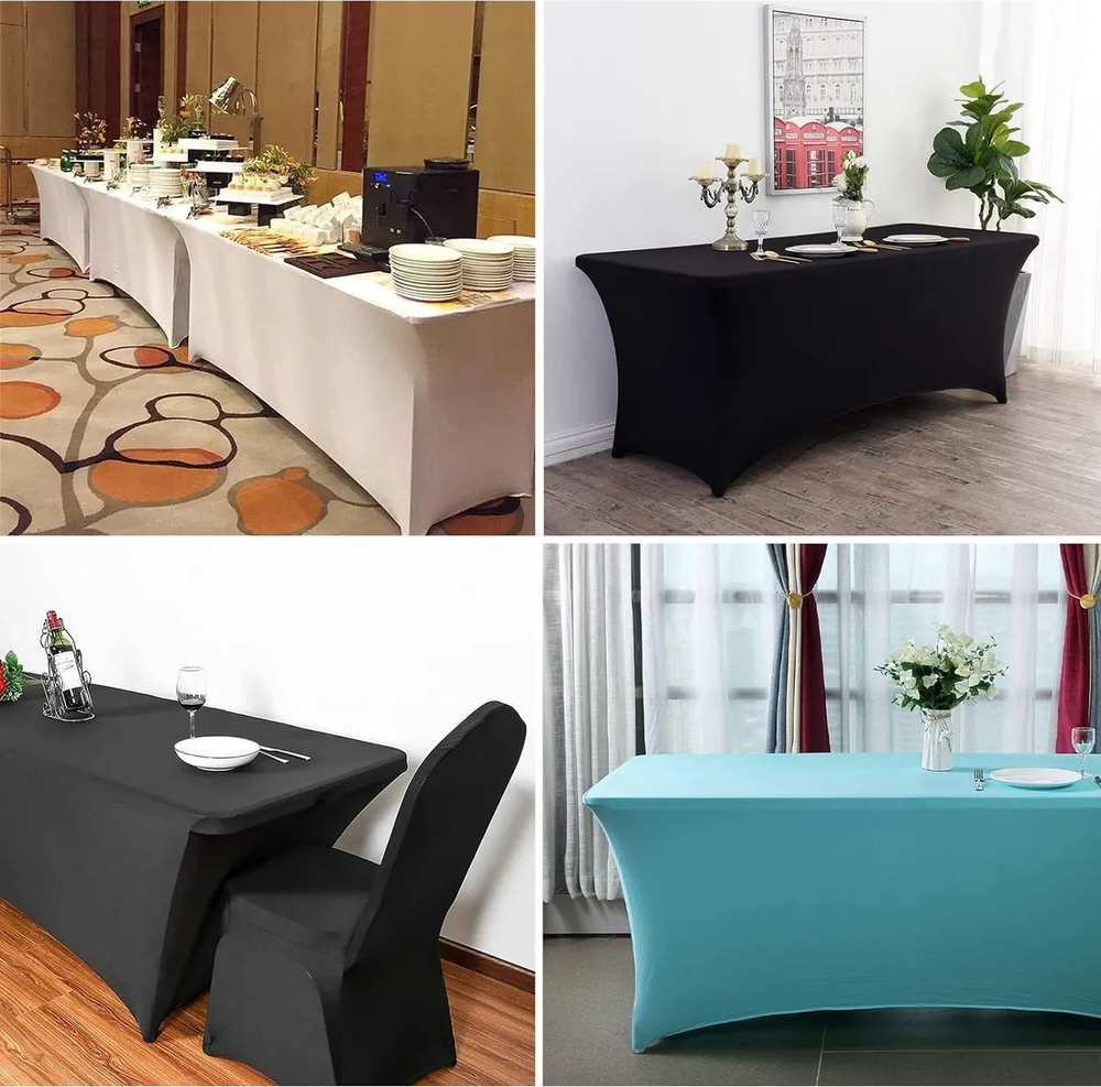 funda mantel spandex 180x75x75 para evento blanco liso-1