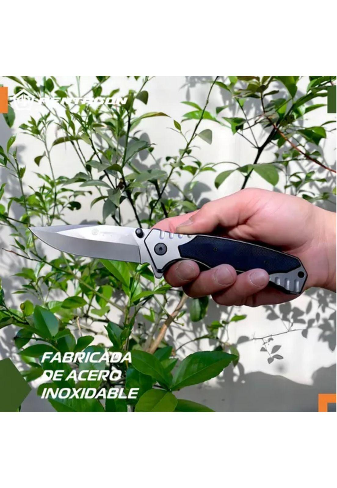 Cuchillo táctico navaja Pentagon, caza, supervivencia, camping, color Ghost-4