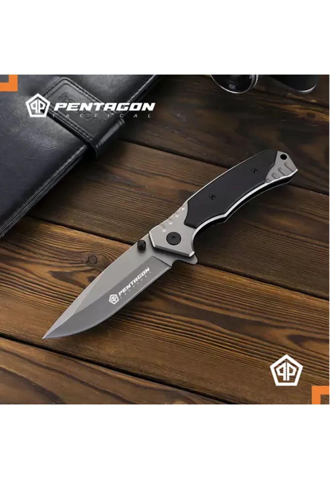 Cuchillo táctico navaja Pentagon, caza, supervivencia, camping, color Ghost-5