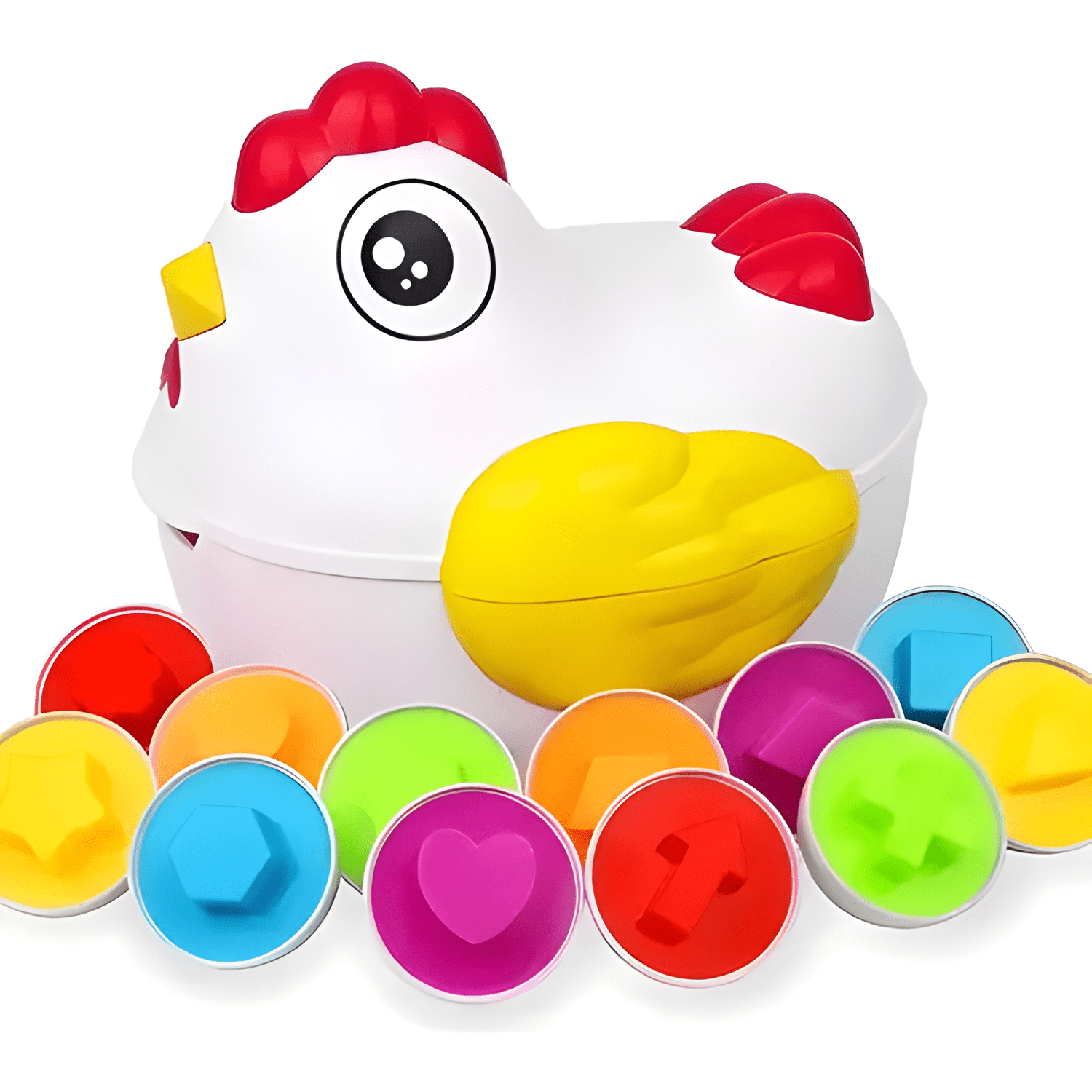 Juego didáctico gallina huevos de encaje niños #1-0