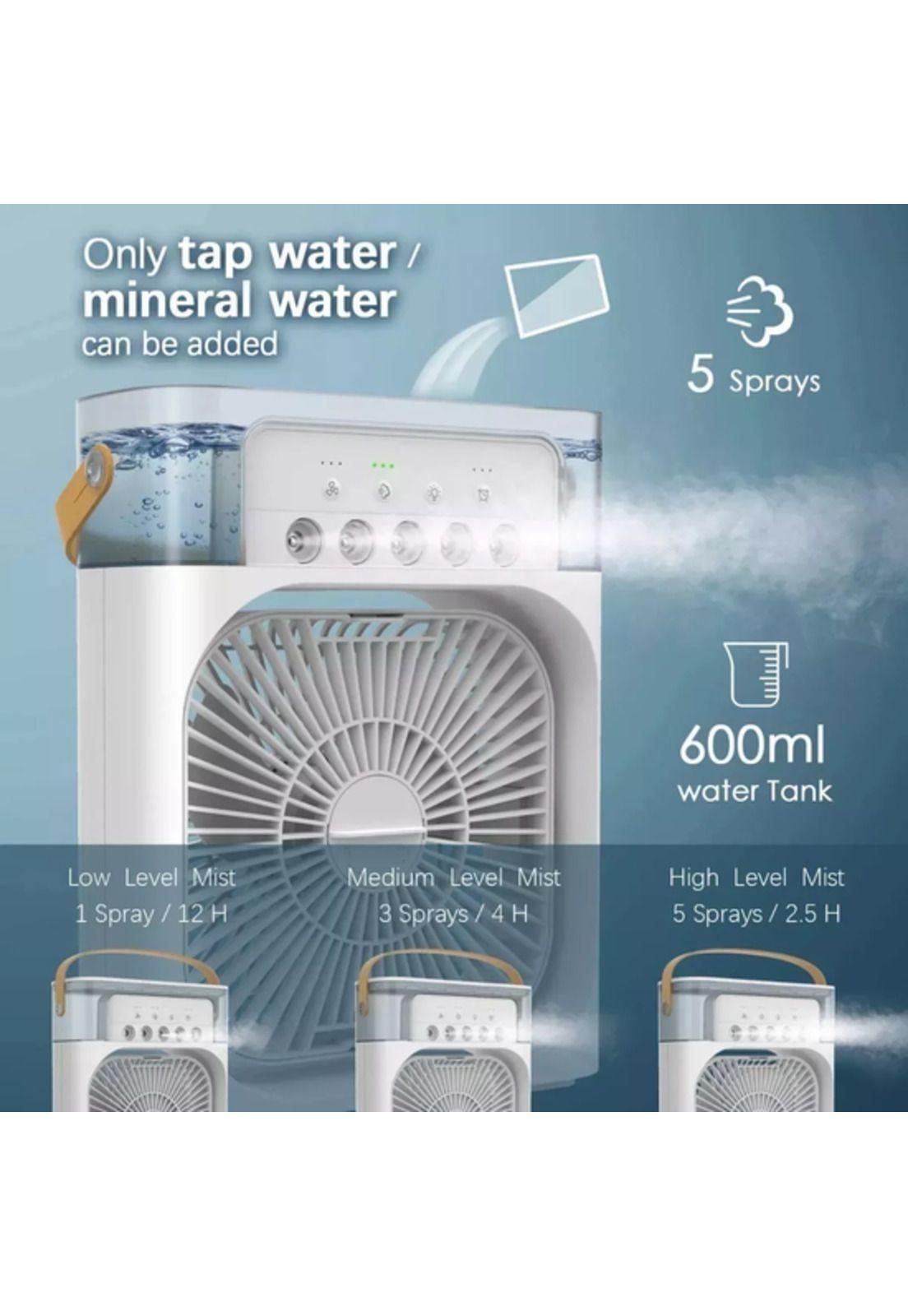 Climatizador portátil frío mini aire USB portátil 220V blanco-5