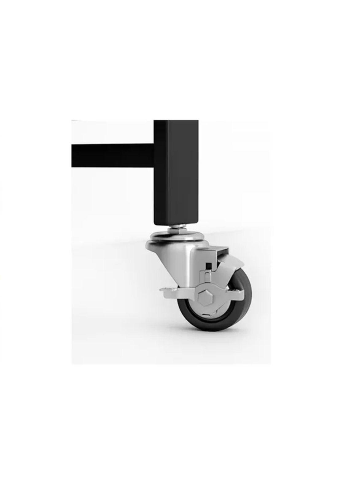 Repisa Estante 3 Niveles Metálica Plegable Resistente 90kg Color Negro-2