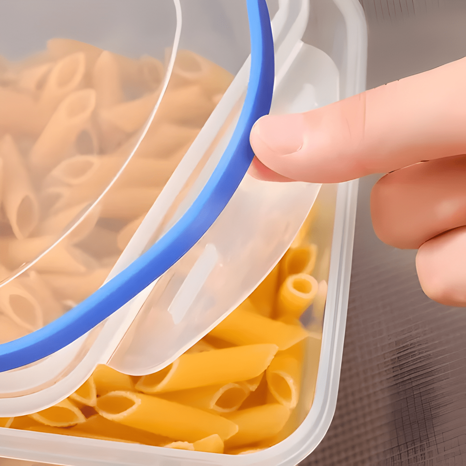 Taper contenedor hermético plástico 500 ml comida 3u-1