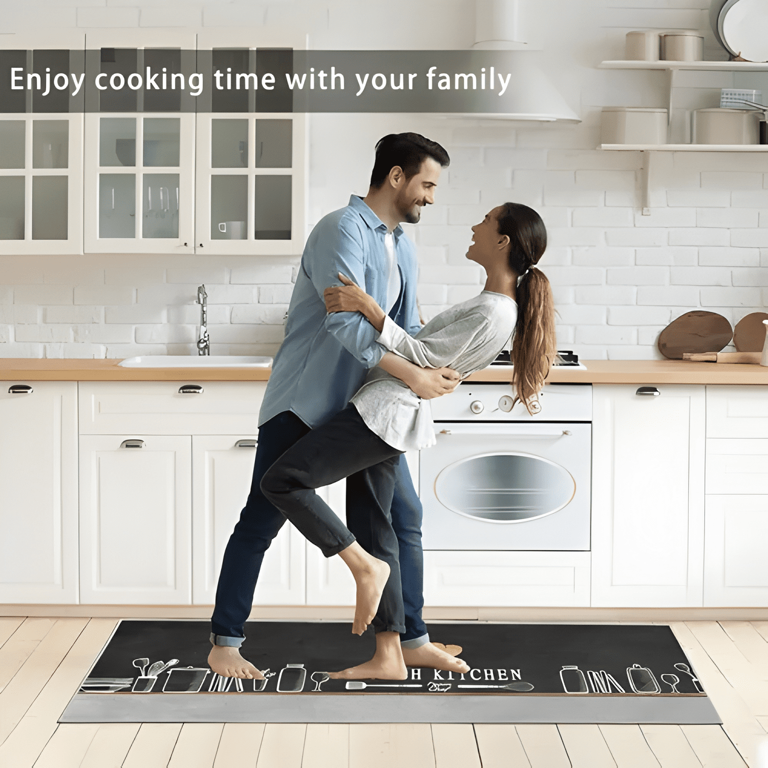Alfombra Para Cocina Piso Baño Antideslizante Set 2 En 1 #1-3