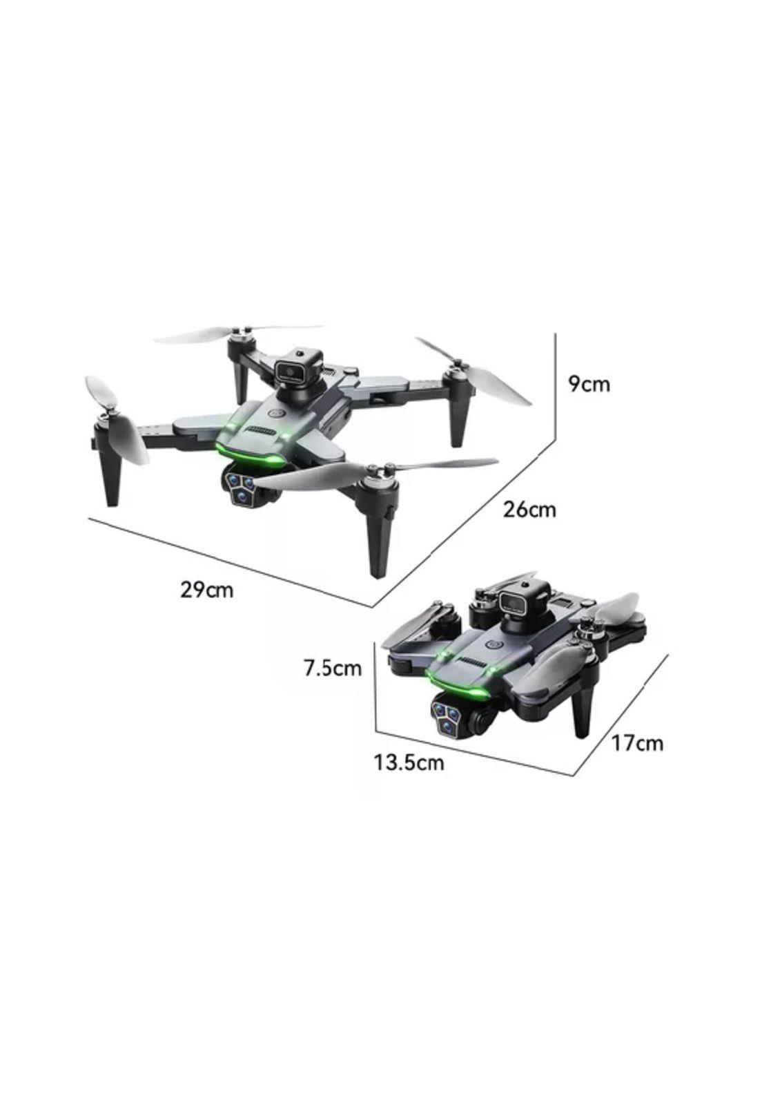 Drone 4k Gps Wifi Plegable Con Cámara Doble 3 Baterías-1