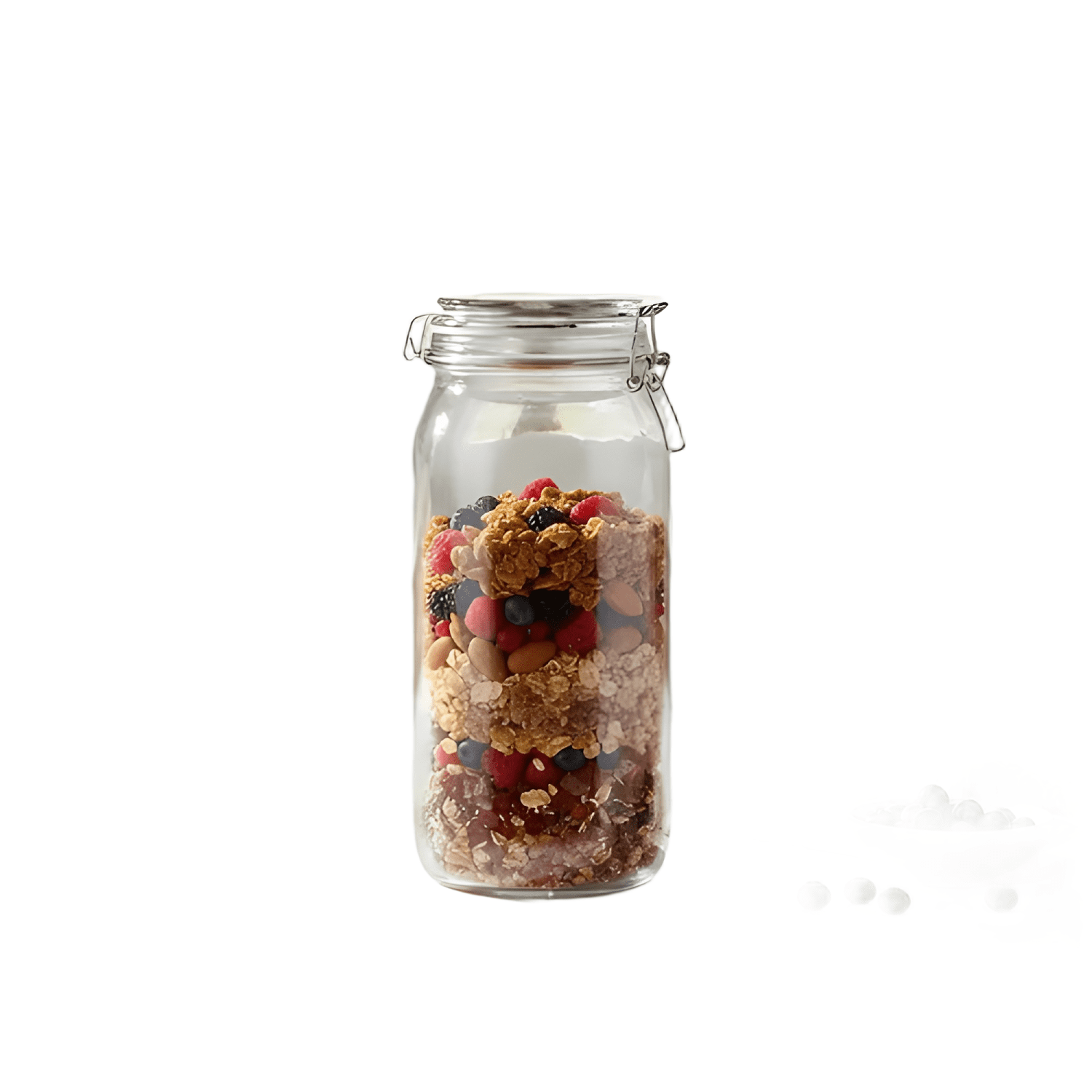 Frasco tarro canister vidrio hermético 2000 ml con tapa-0