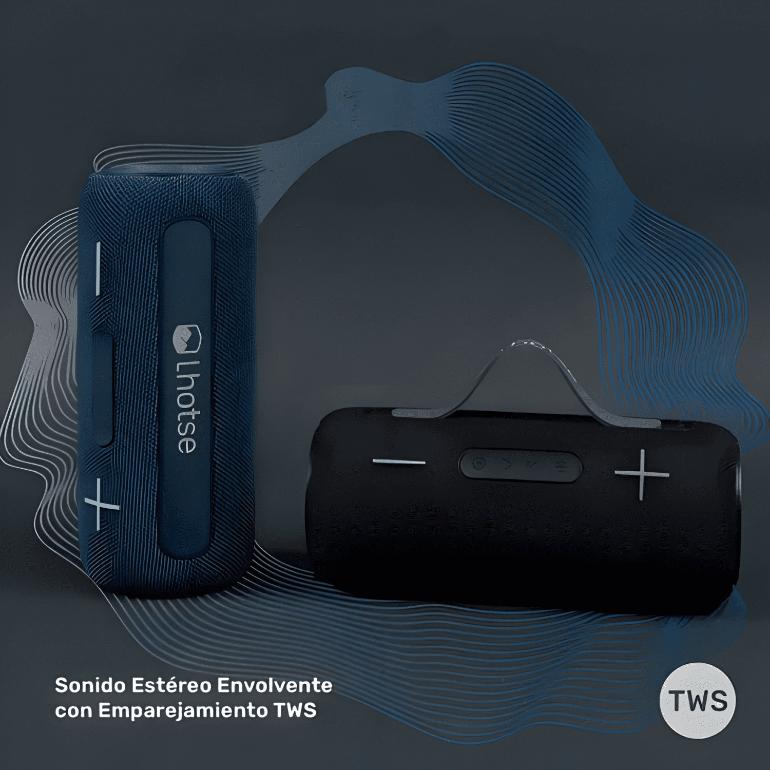 Parlante portátil inalámbrico bluetooth journey Negro-1