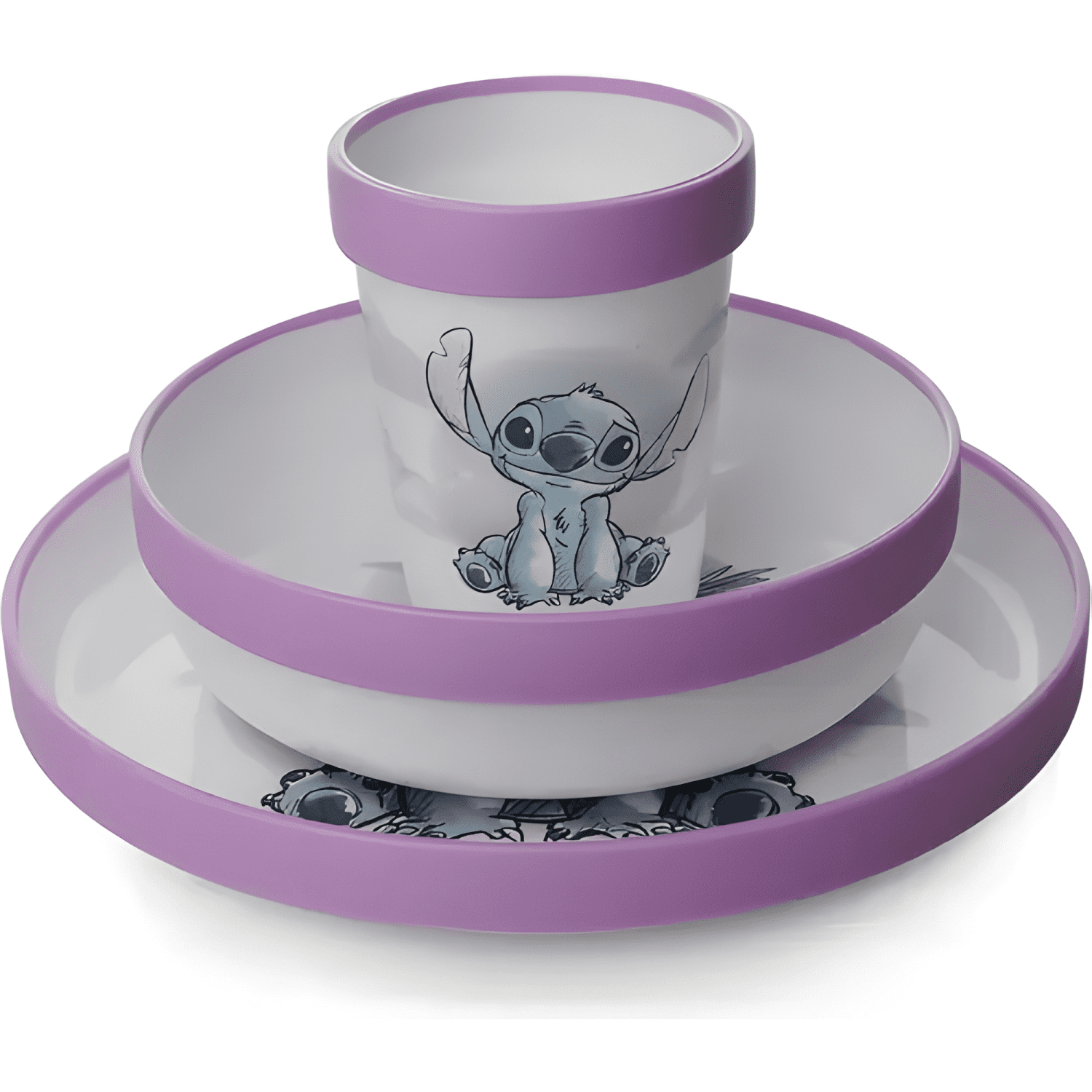 Juego de vajilla de 3 piezas stitch disney-3