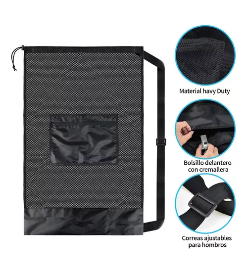 Balonera saco bolso malla para traslado de balones porta 100x75 cm-3