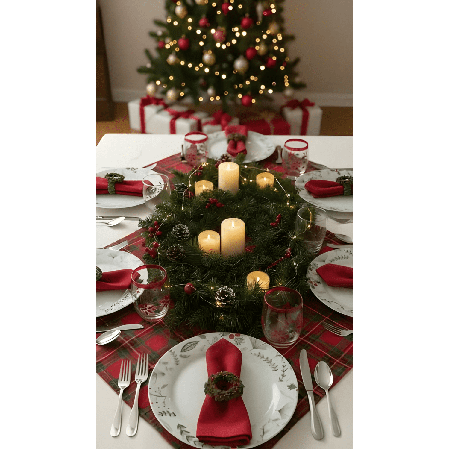 Vajilla porcelana navidad, 6 personas 30 piezas, cascanueces-1