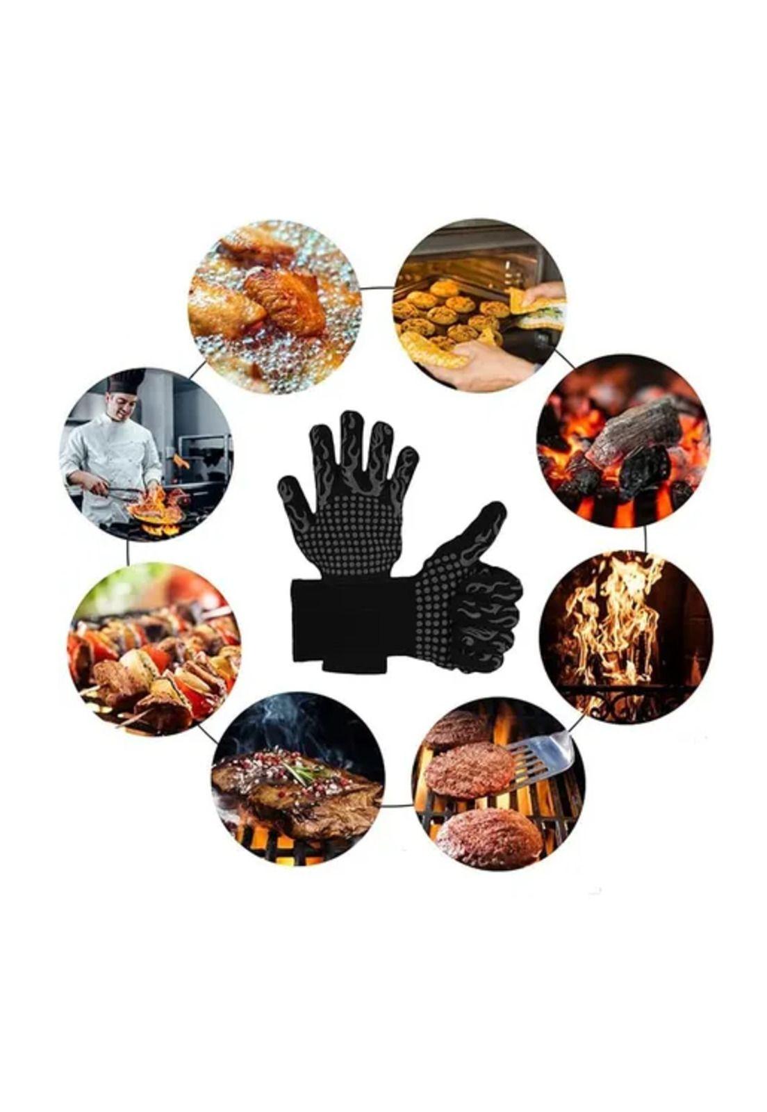Guantes alta temperatura para parrilla y horno 2 unidades-4