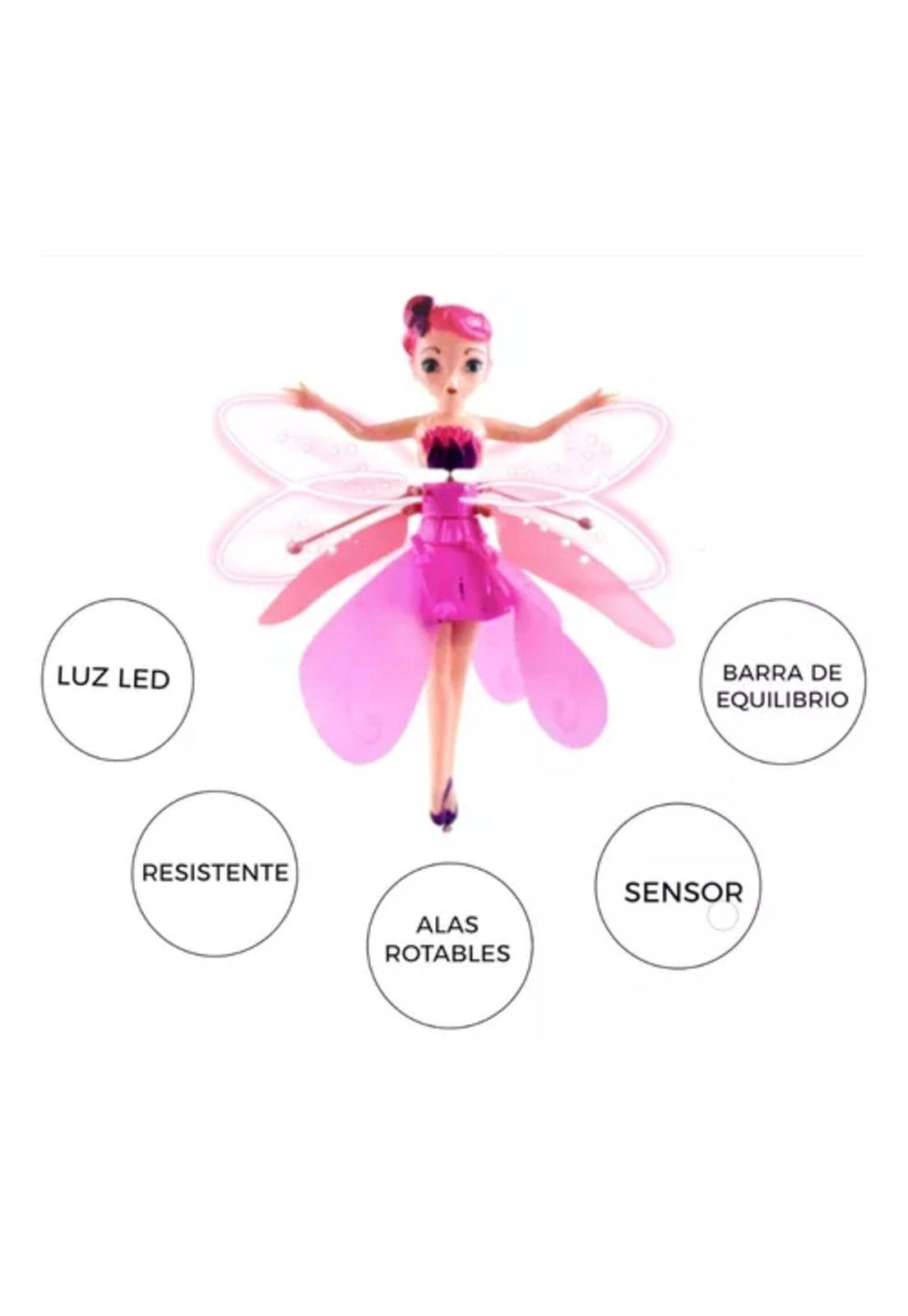 Muñeca mágica, hada voladora, recargable, con sensor TikTok-4