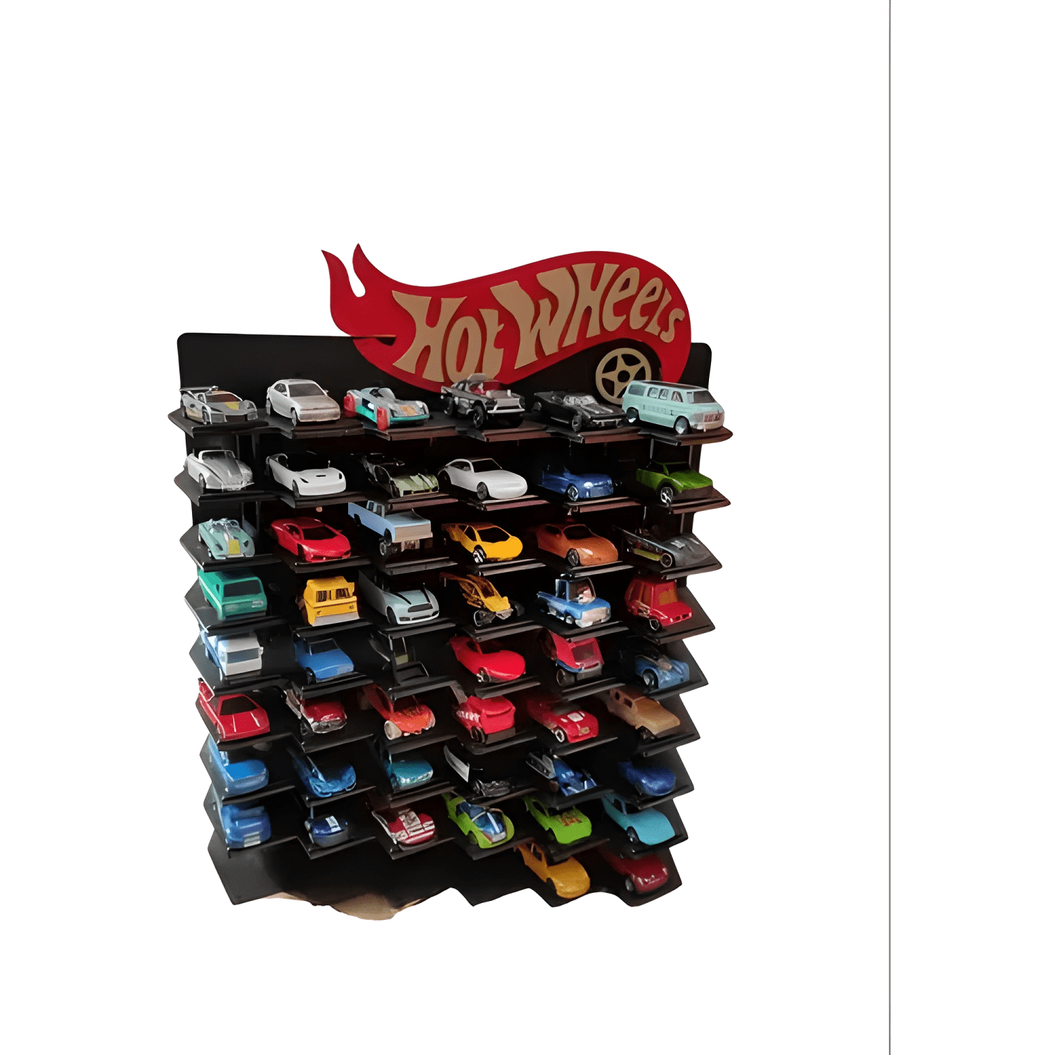 Exhibidor de Hot Wheels para 54 autos-2