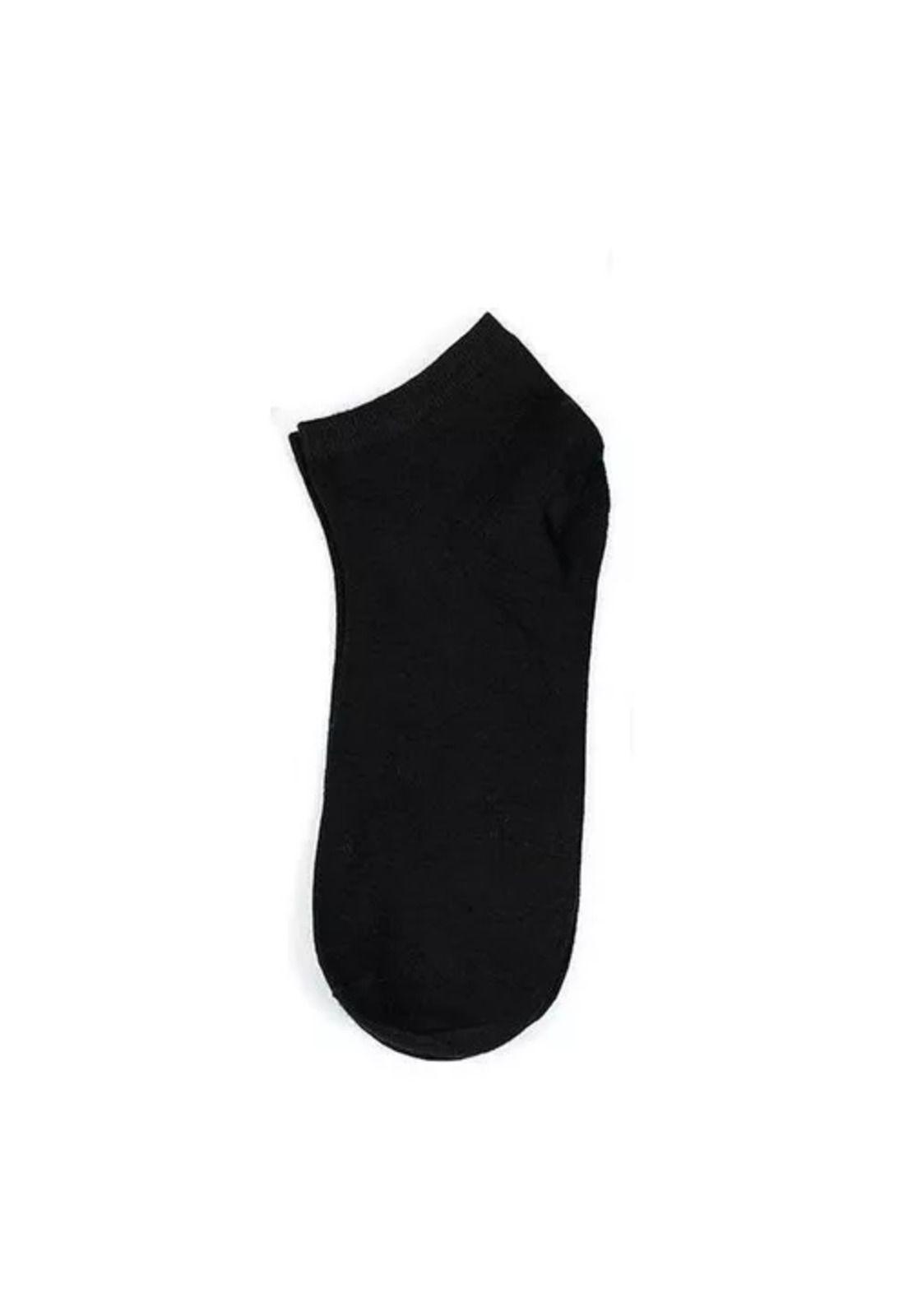 Pack de 12 pares de calcetines de bambú deportivos tobilleras, color negro, talla 39-45-2