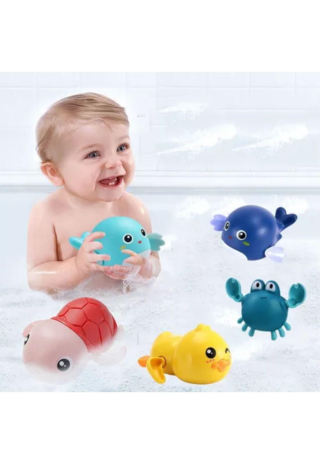 Pack de 5 juguetes de baño para bebé y niños, juguete bañera-3