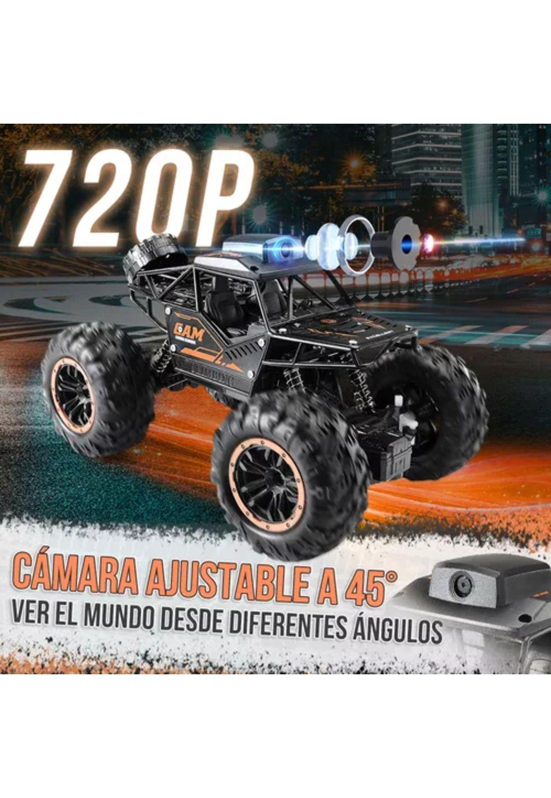 Auto a control remoto recargable con cámara HD WiFi negro-2