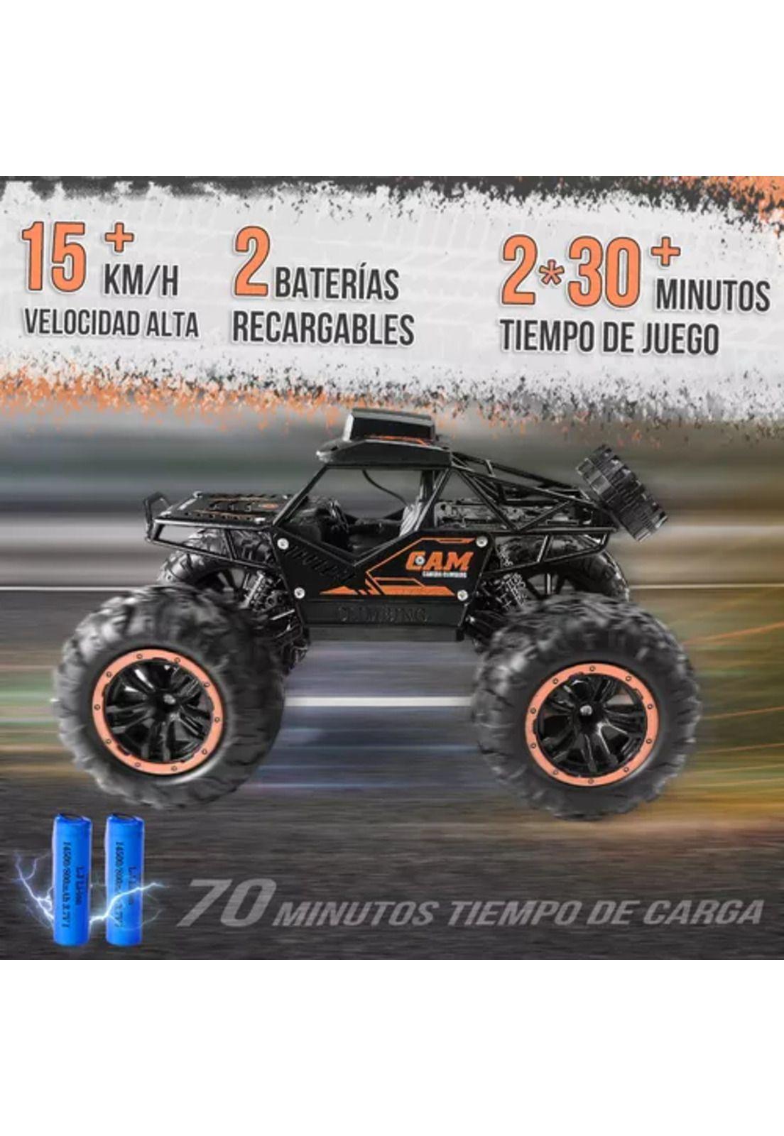 Auto a control remoto recargable con cámara HD WiFi negro-3