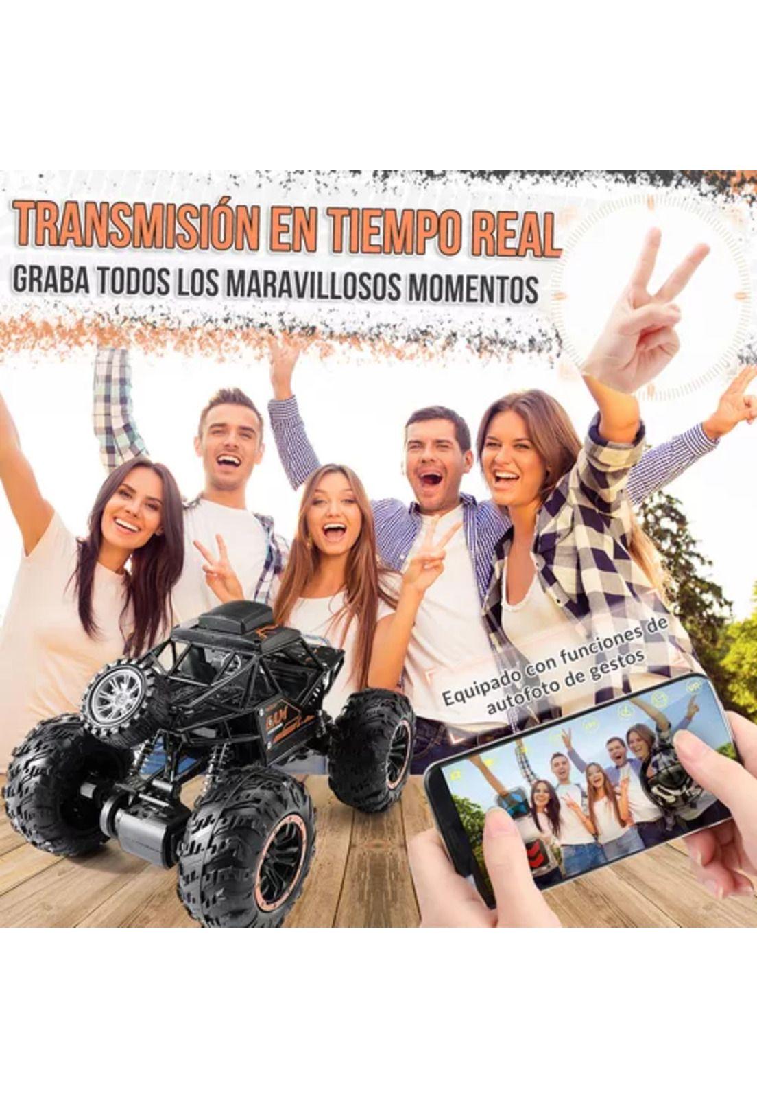 Auto a control remoto recargable con cámara HD WiFi negro-7