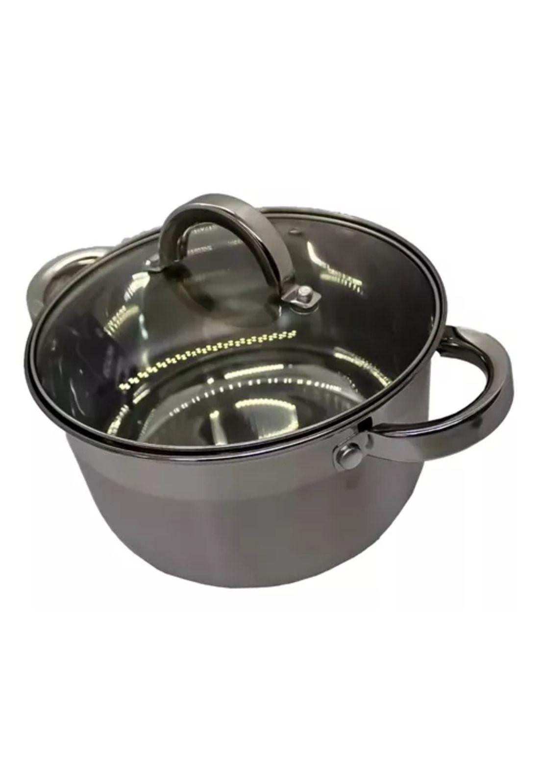 Set de ollas de 6 piezas, acero inoxidable, asa ergonómica, 5.0-1