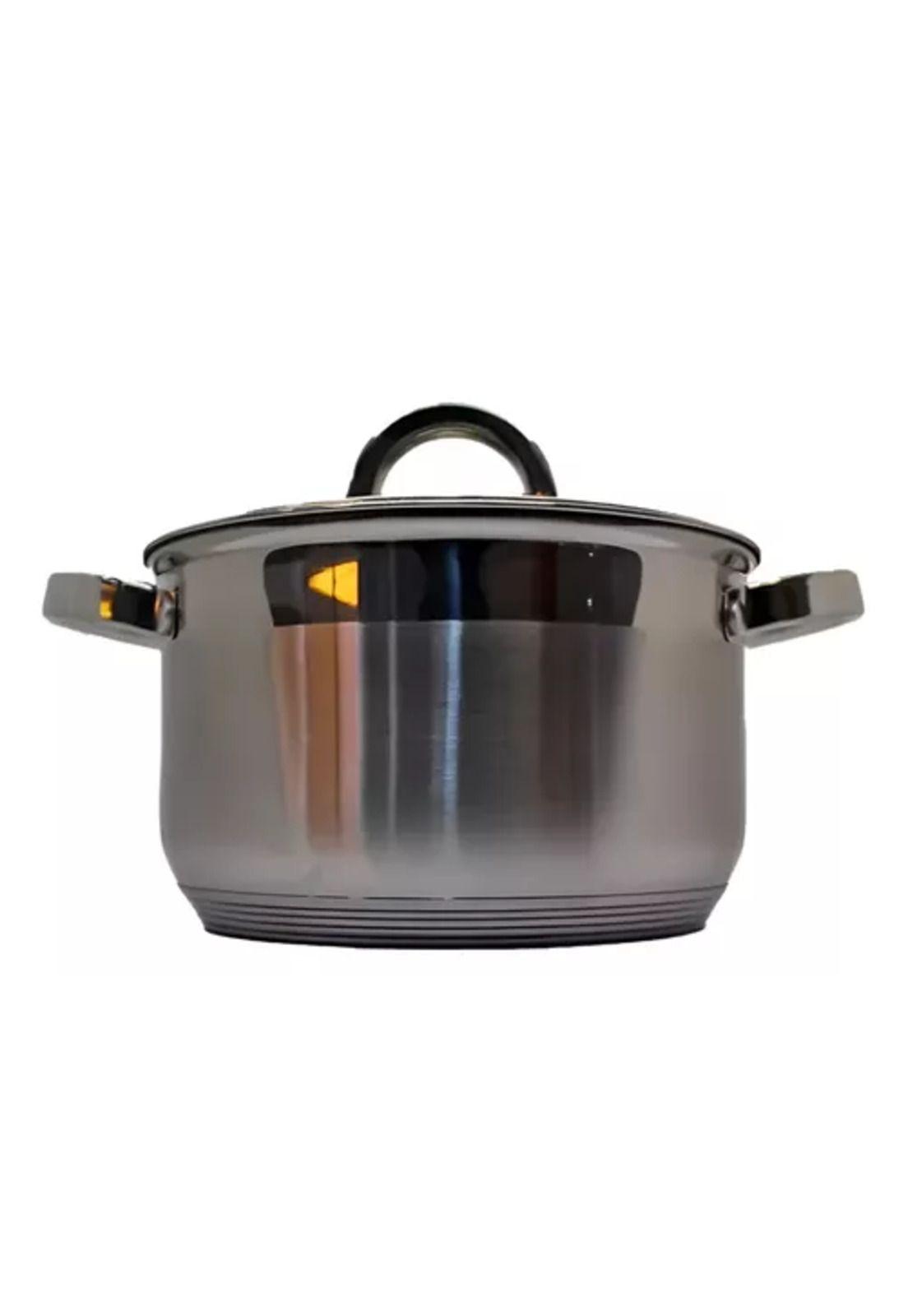 Set de ollas de 6 piezas, acero inoxidable, asa ergonómica, 5.0-5