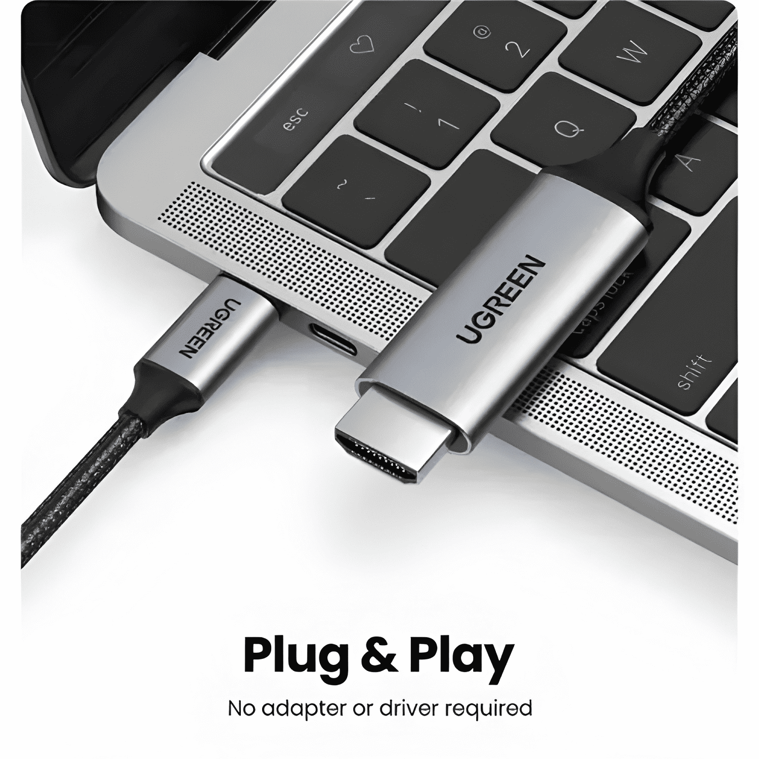 Cable USB c a HDMI macho-macho 4k 60 hz 1.5m aluminio-4