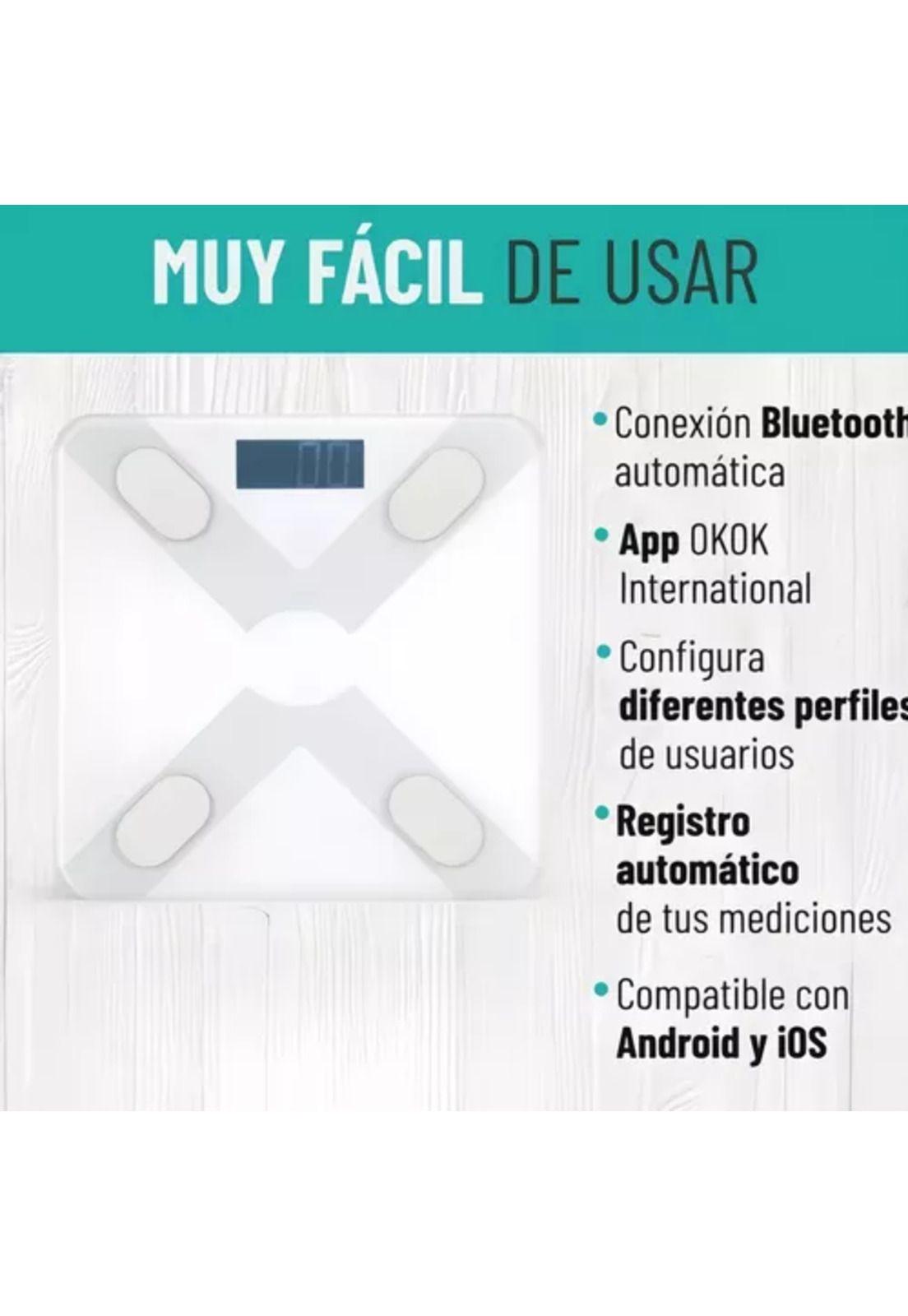Balanza pesa digital inteligente smart app bluetooth blanca-2
