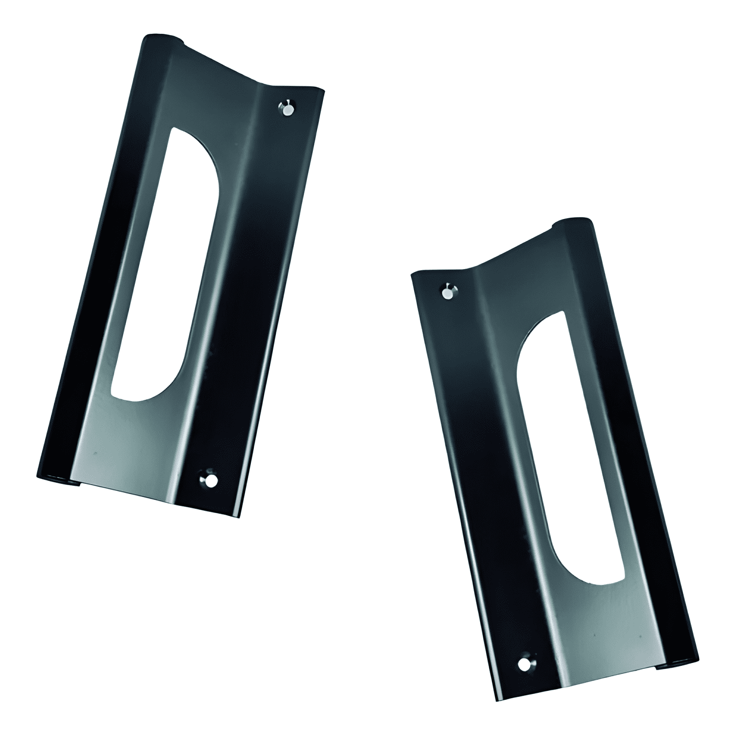 Pack 2 tiradores curvos de aluminio sin destaje, ventana-0