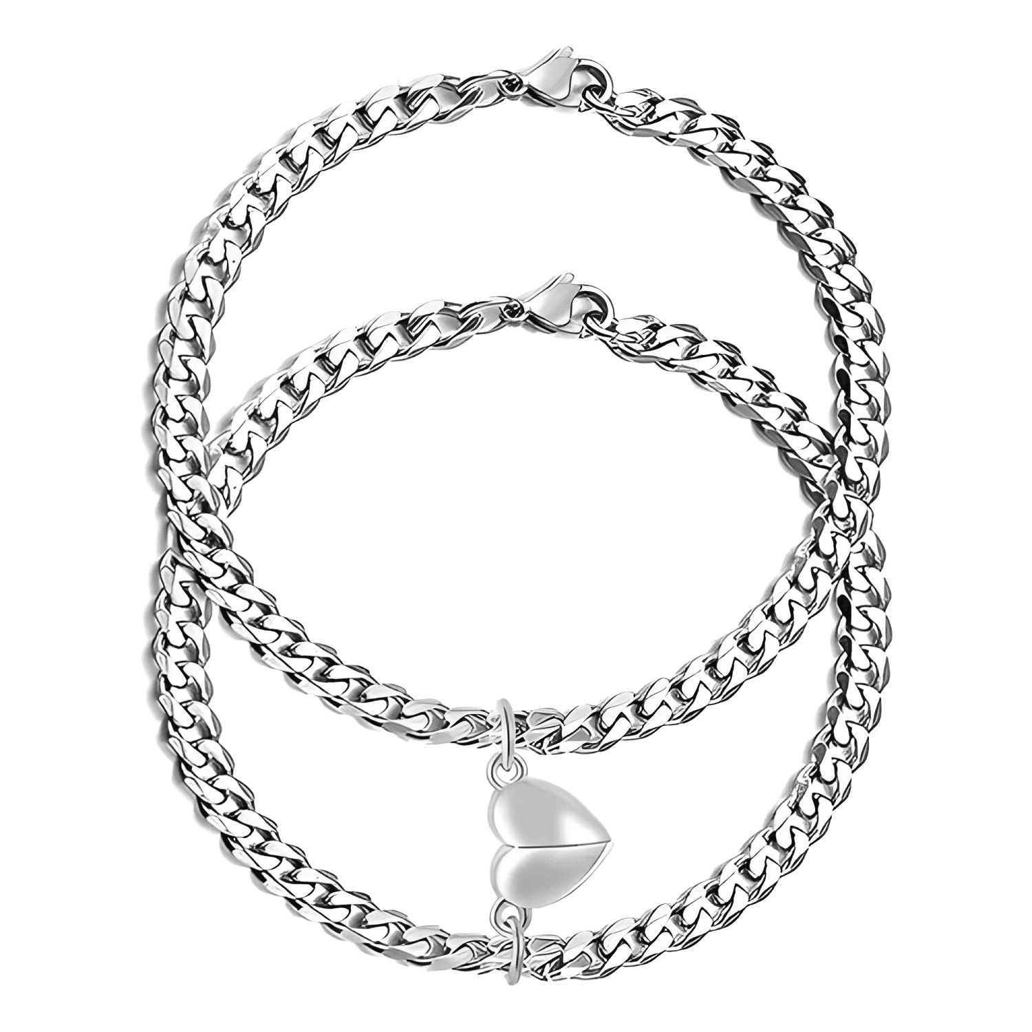 Pulseras para parejas con imán corazón regalo de amor #3-0