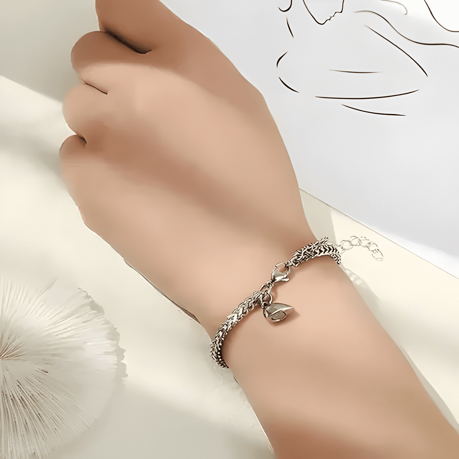 Pulseras para parejas con imán corazón regalo de amor #3-3