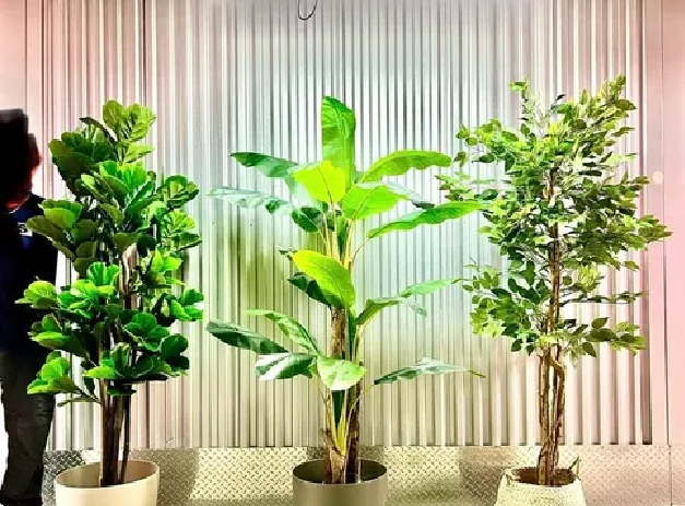 Planta Artificial Banano 120cm Luxury 12 Hjs  Arbusto Real-3