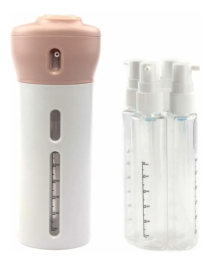Dispensador Jabon Alcohol Gel Portatil 4 En 1 Blanco-0