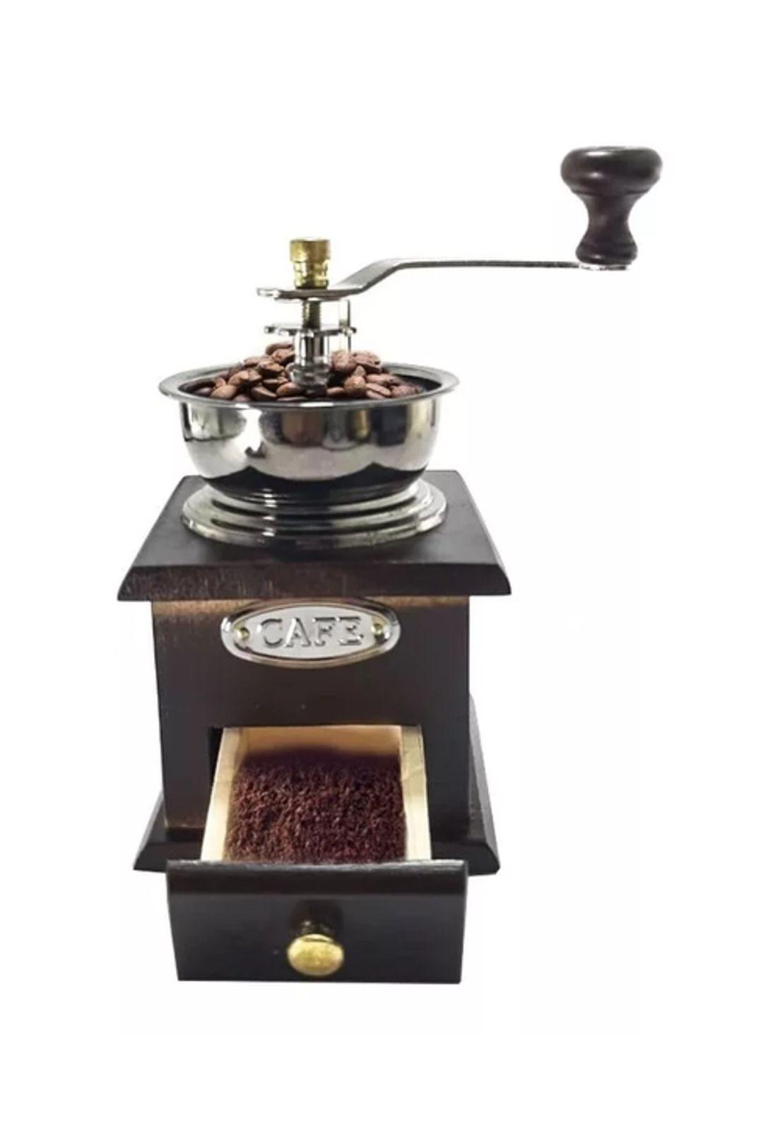 Molinillo moledor de granos de café y semillas manual negro-1