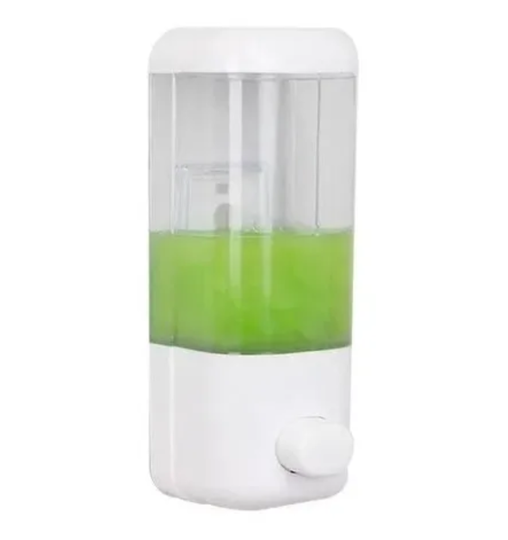 Dispensador Jabón Líquido Gel Shampoo 500ml Baño Cocina Ofic Blanco-0