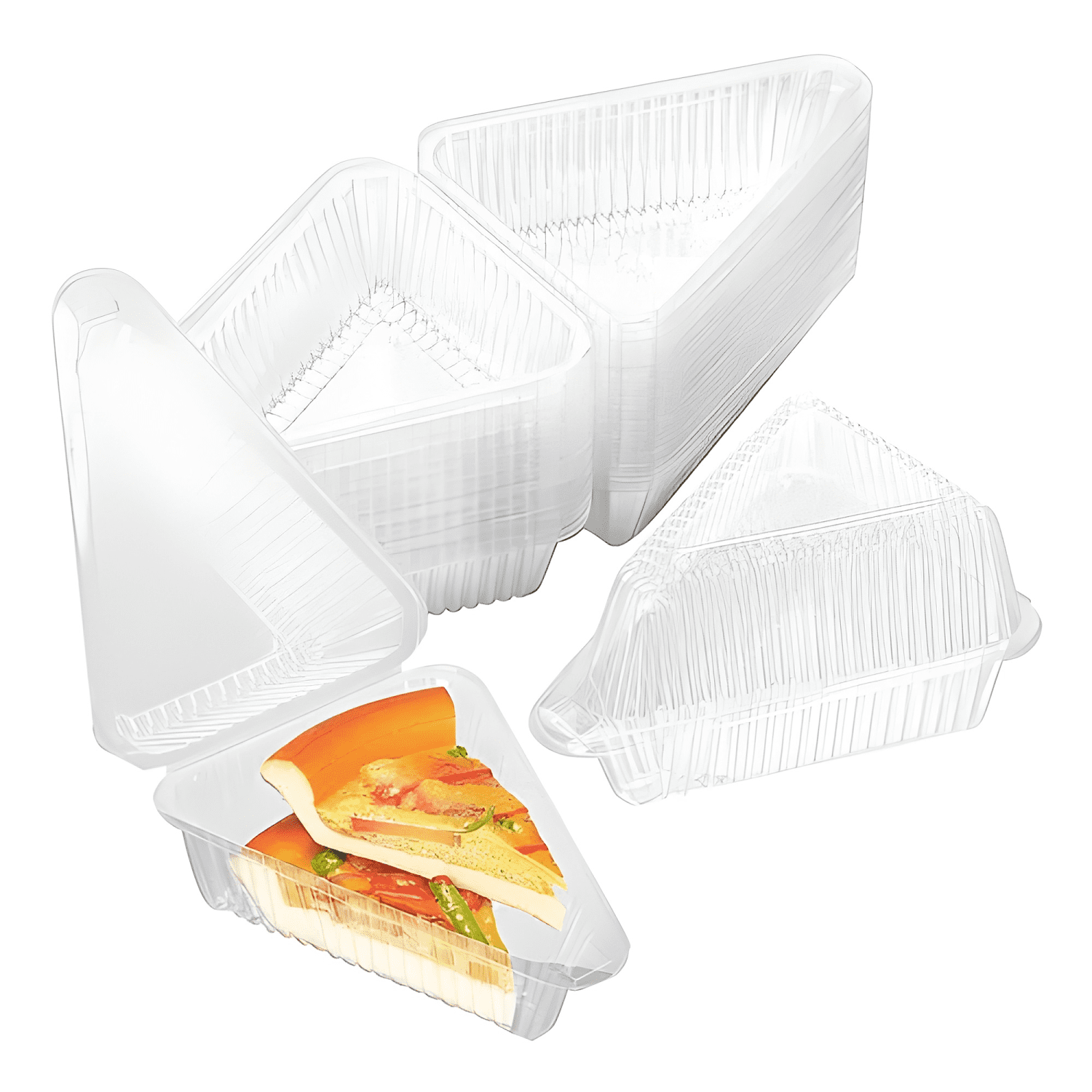 Envase triangular porta torta 13x10x7 cm 100u #1-0