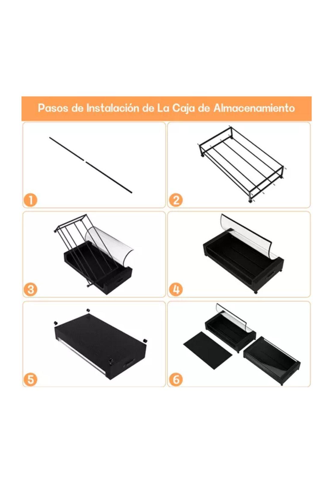 Caja Organizadora Bajo Cama Con Ruedas 2 Piezas-4