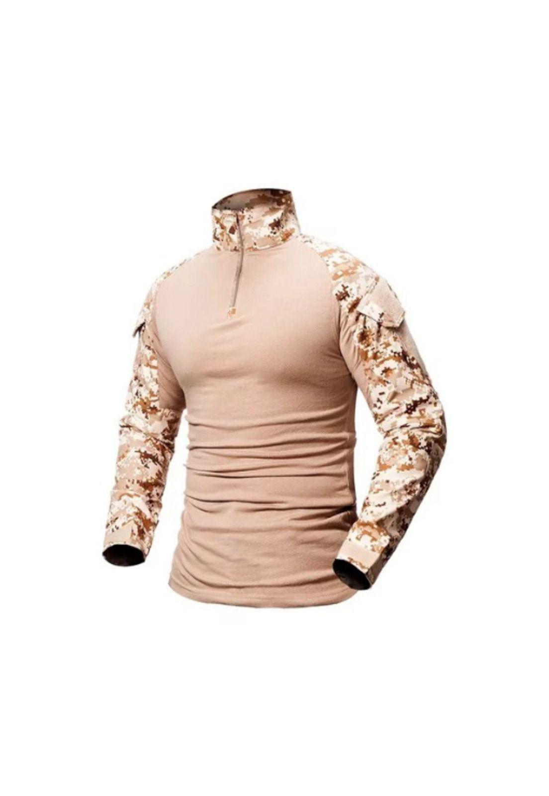 Polera Táctica Combat Shirt Militar Airsoft, Color Digital Desert, Talla S-0